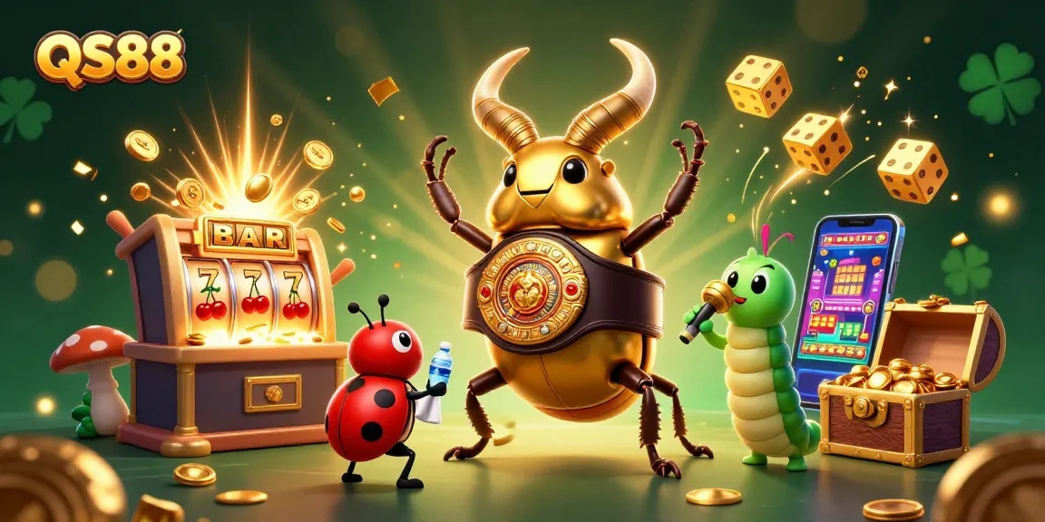 Experience exciting gaming moments at QS88 with colorful slots and vibrant characters.