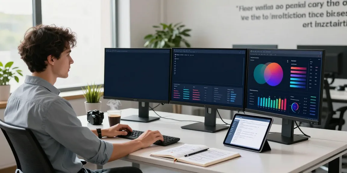 Instant indexing strategy session in a modern office with screens showing analytics.