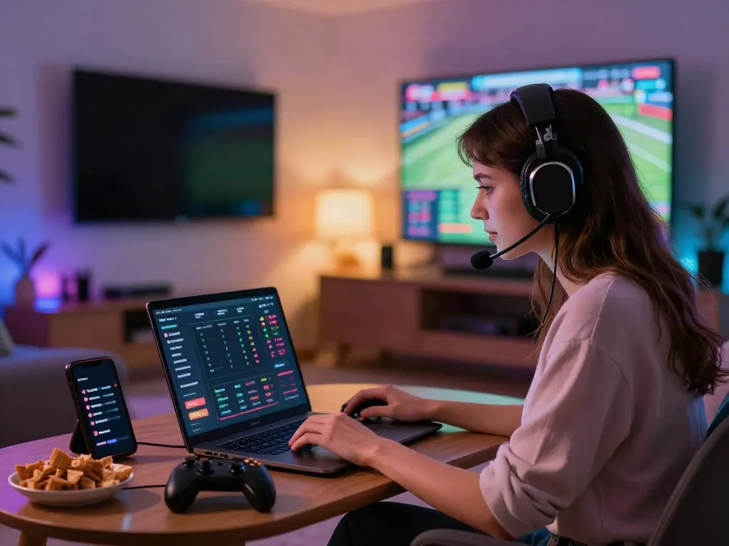 Engaging gaming experience at home with sin88 nhà cái interface visible on laptop.